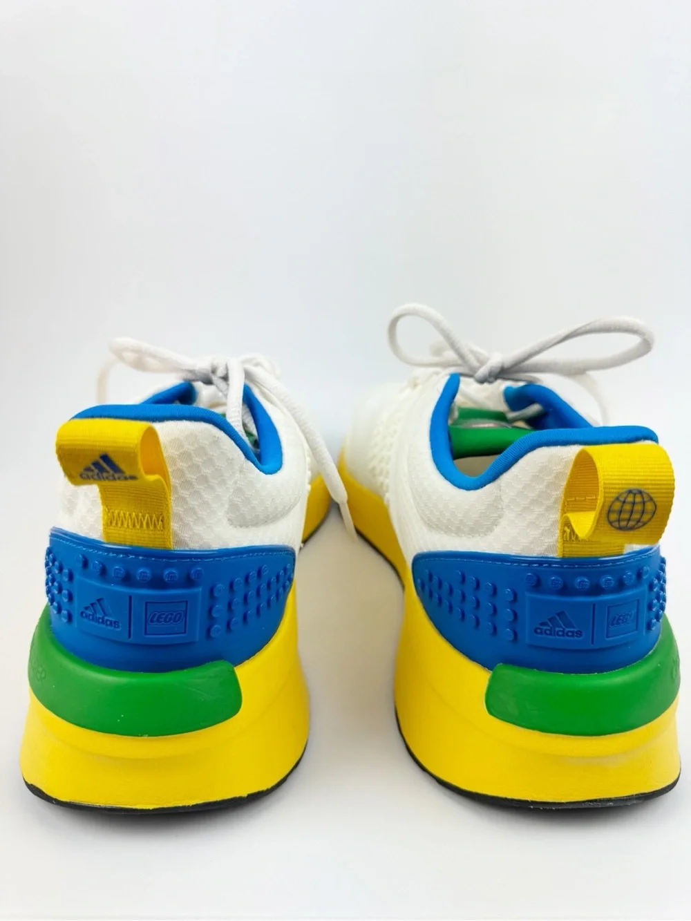 LEGO x adidas Racer TR21 sneakers White Yellow Blue Green and Red GW3680